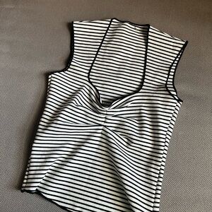 Zara Stripped Ribbed Top